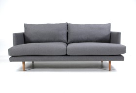 Wendelbo. 2,5-pers. sofa, model 056, gråt møbelstof