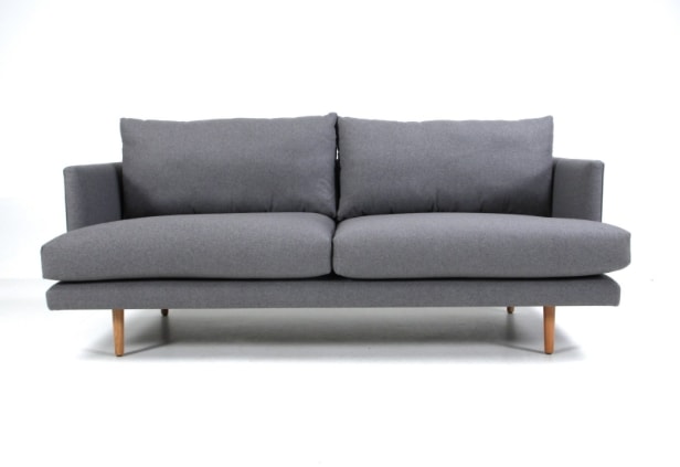 153010 - Wendelbo. 2.5-seater sofa, model 056, grey upholstery fabric