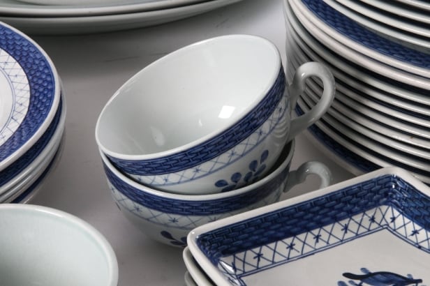 Aluminia / Royal Copenhagen. Tranquebar dinnerware etc.,