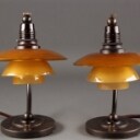 Poul Henningsen, Par natbordslamper (2)  Denne vare er sat til omsalg under nyt varenummer 5333590