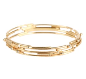 Ole Lynggaard: 'BoHo' armring af 18 kt. guld. 17 cm.