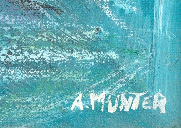 Gitte Skovmand, Ellis Utzon, etc. Collection paintings. (4)