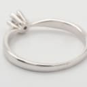 Solitaire ring with brilliant-cut approx. 0.03 ct, 14 kt. white gold, size 49