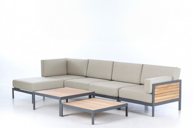 Cinas. Modul loungesæt m. sofabord - Teak (7)