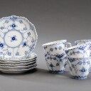Royal Copenhagen. Musselmalet helblonde kaffekopper (12)