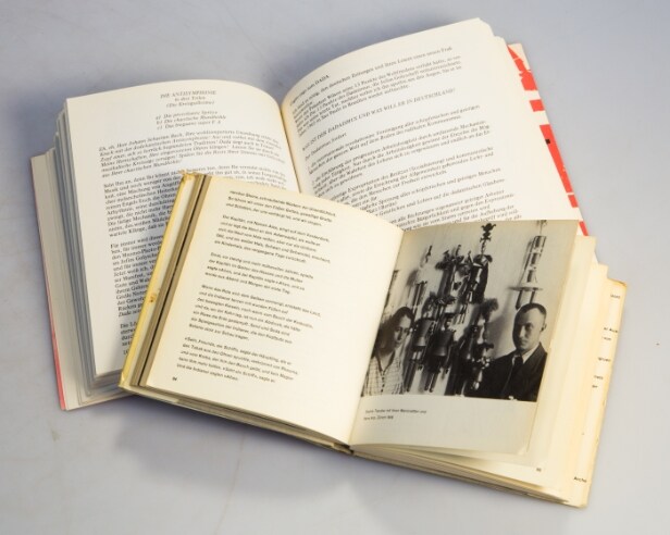 Konvolut Dada-Literatur, Hausmann: Am Anfang war Dada 1957, Katalog und Ausstellungsplakat Kunstverein Düsseldorf 1958, Arp/ Tzara: Die Geburt des Dada (4)
