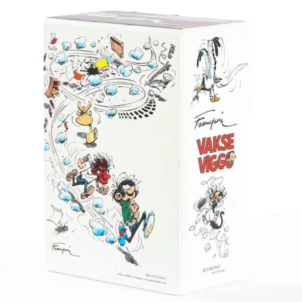 Egmont Serieforlaget. André Franquin / Marsu. Vakse Viggo-bøger bd. 1-7 i kassette.