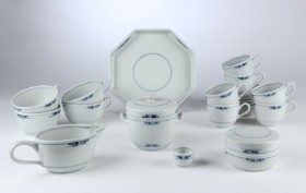 Gertrud Vasegaard for Royal Copenhagen. 'Gemina' stel af porcelæn