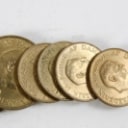 Danmark. Samling 1 og 2 kroner i pæn kvl. 1942-1958 (24)