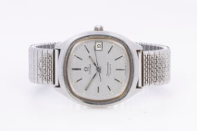 Omega Seamaster Quartz 'Jumbo' armbåndsur af stål, 1970'erne
