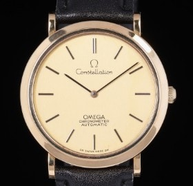 Sjælden Omega Constellation 'OM swiss made OM' Chronometer Automatic herreur af 18 kt. guld