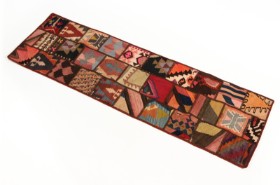 Persian Patchwork Kilim rug 62x204 cm