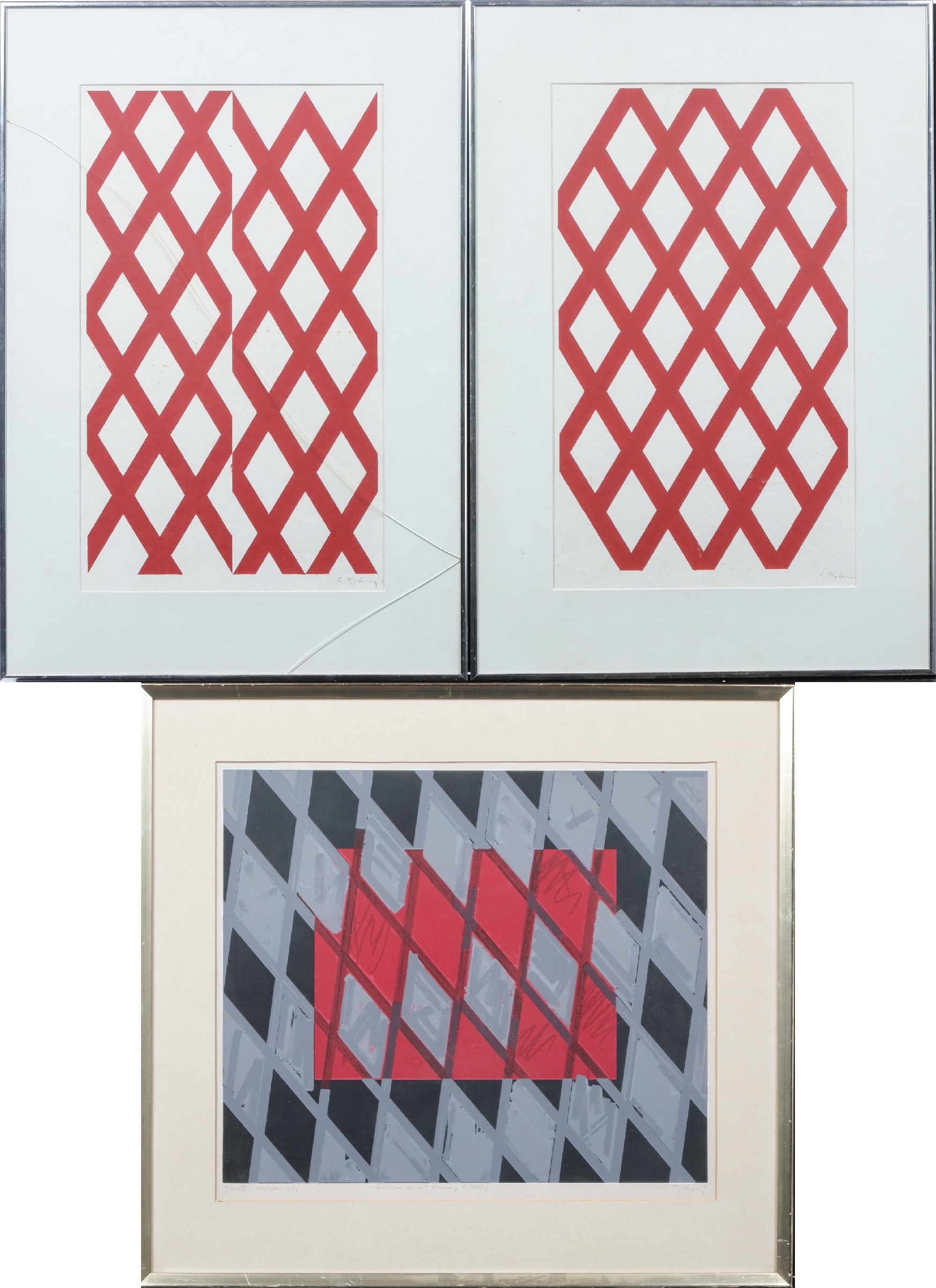 Soren Rosberg. Three litho/serigraphs. (3)