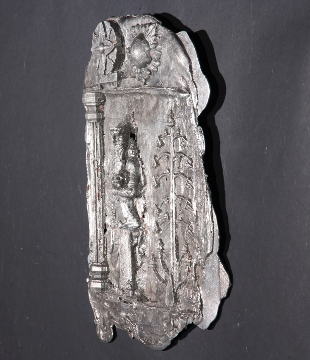 Benjamin A. H. Harpsøe. Wall-mounted relief with symbols