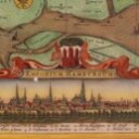 Kort over Elben fra Stade til mundingen ved Amt Ritzebüttel med prospekt af Hamborg, ca. 1630