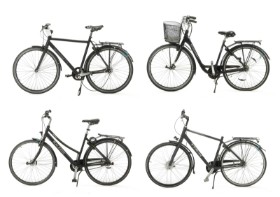 7577, 7579, 7580, 7581 - Samling cykler (4)